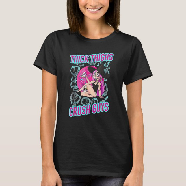Thick Thighs Crush Guys T-Shirt (Front)