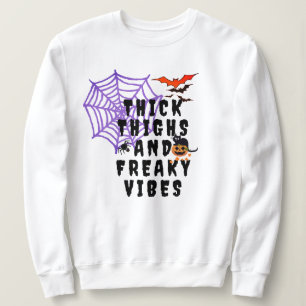 "Thick Thighs Freaky Vibes" Halloween Hoodie