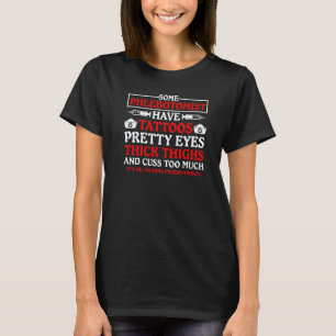 Thick Thighs  Phlebotomist Nurse Technician Women T-Shirt