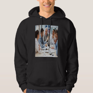 Thick Thighs Spooky Vibes Funny Halloween Skull Pa Hoodie