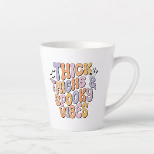 Thick Thighs & Spooky Vibes Latte Mug