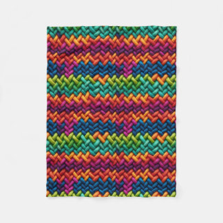 Thick wool rainbow colors blanket