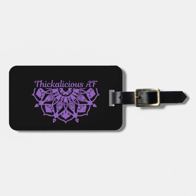Thickalicious AF Luggage Tag (Front Horizontal)