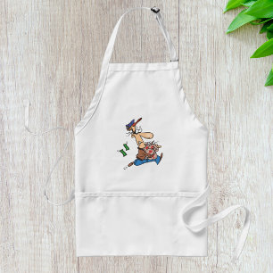 Thief Stealing Money Standard Apron
