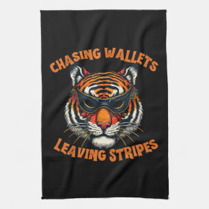 Thief tiger tea towel
