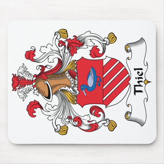 Thiel Family Crest Mouse Pad (Front)