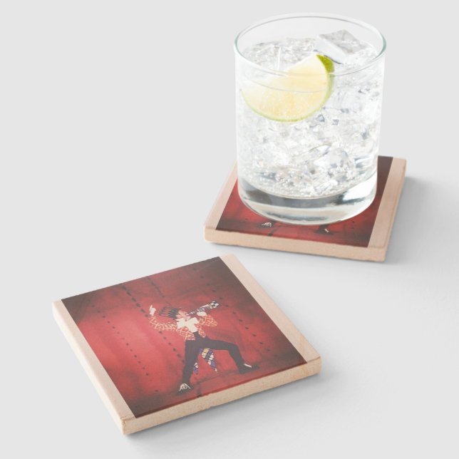 "Thierry Arditti" sandstone Stone Coaster (Side)