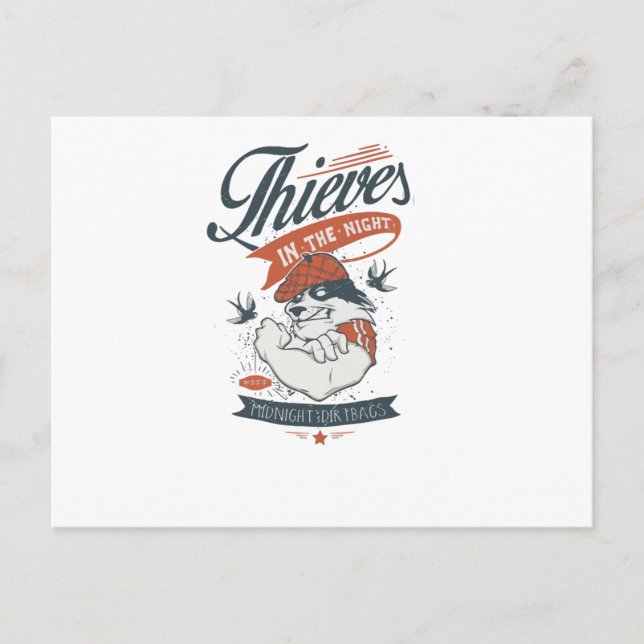 Thieves in the Night Postcard (Front)