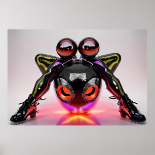 Thigh-High Cat Eyes Poster