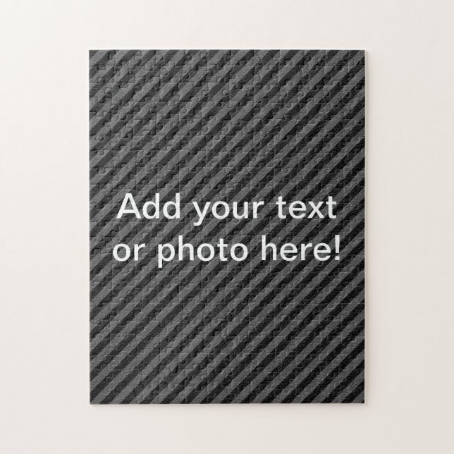 Thin Black and Grey Diagonal Stripes Jigsaw Puzzle (Vertical)