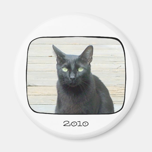 Thin Black Line Photo Magnet (Front)