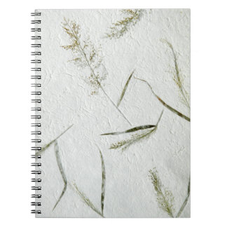 Thin blades of grass Japanese rice paper Notebook