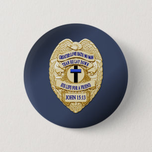 Thin Blue Line 6 Cm Round Badge