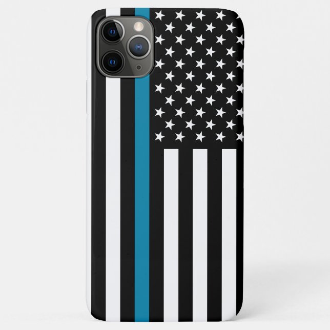 Thin Blue Line American Flag Case-Mate iPhone Case (Back)