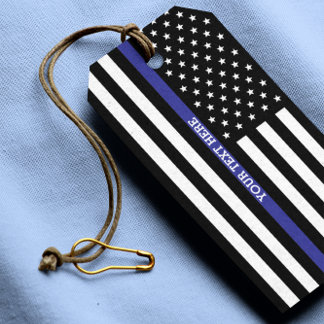 Thin Blue Line - American Flag Gift Tags