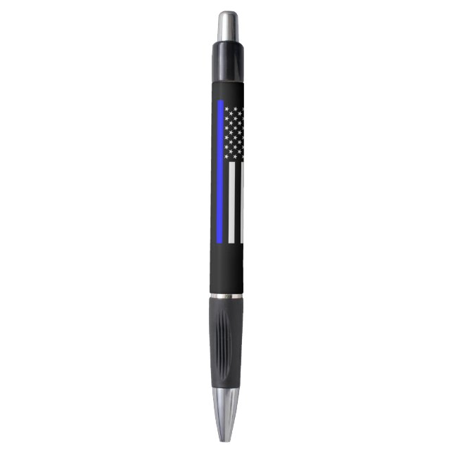Thin Blue Line American Flag graphic on a (Front Vertical)