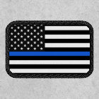 Thin Blue Line American Flag Patch