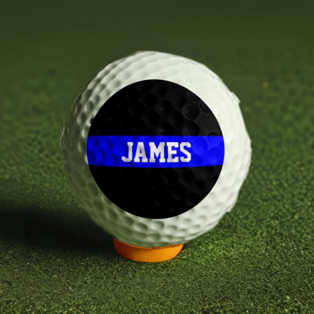 Thin Blue Line - American Flag Personalised Custom Golf Balls (Creator Uploaded)