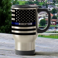 Thin Blue Line - American Flag Personalised Custom