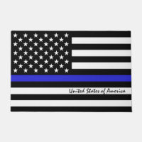Thin Blue Line & American Flag police / USA office