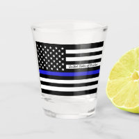 Thin Blue Line & American Flag police / USA office