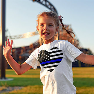 Thin Blue Line - American Flag T-Shirt