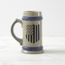 Thin Blue Line Badge, Support Police