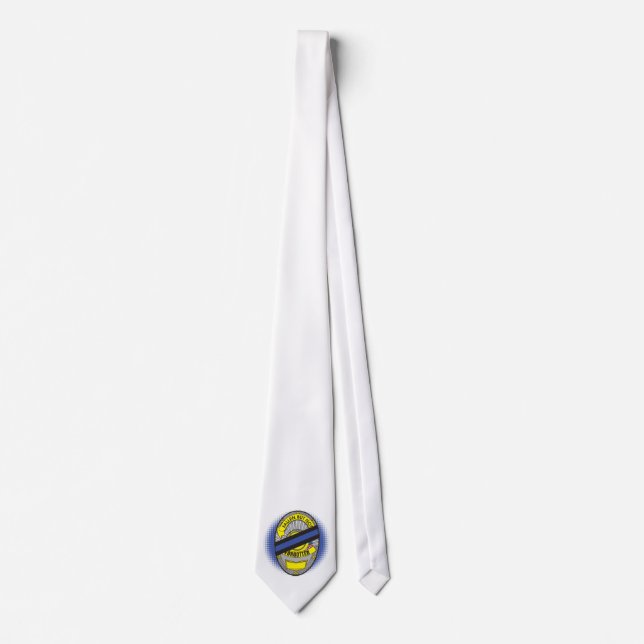 Thin Blue Line Badge Tie (Front)