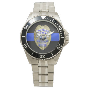 Thin Blue Line Badge Watch