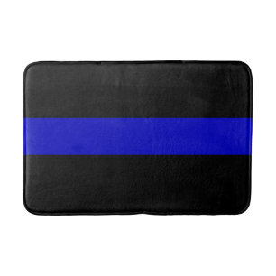 Thin Blue Line Bath Mat