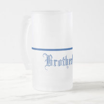 Thin Blue Line-Brotherhood-Frosted Mug