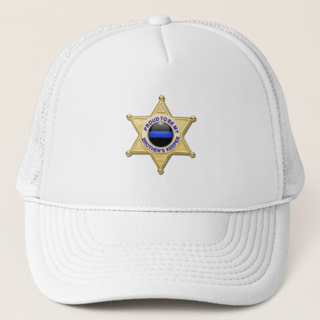 Thin Blue Line Brothers Keeper Trucker Hat (Front)