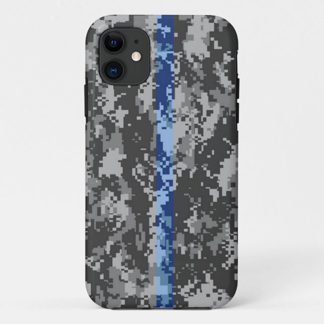Thin Blue Line Camo iPhone 5 Case (Back)