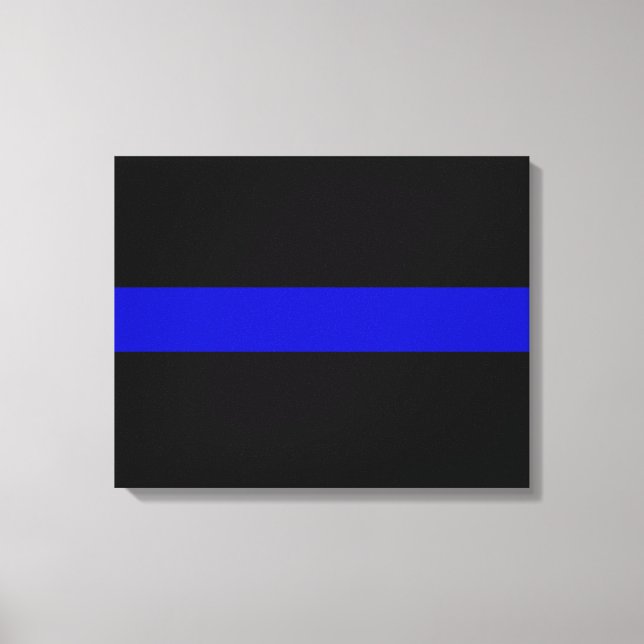 Thin Blue Line Canvas Print (Front)