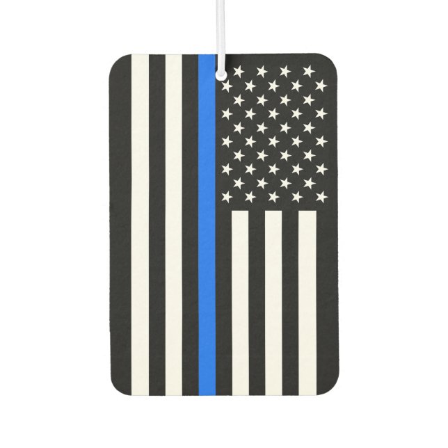 "THIN BLUE LINE" CAR AIR FRESHENER (Front)