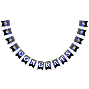 Thin Blue Line Chief Promotion Bunting Flags