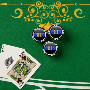 Thin Blue Line Custom Poker Chips