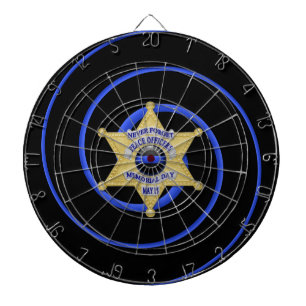 Thin Blue Line Dartboard