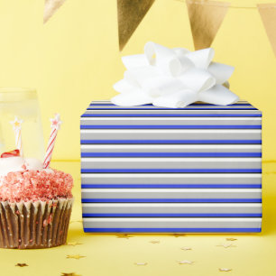 Thin Blue Line Elegant Wrapping Paper