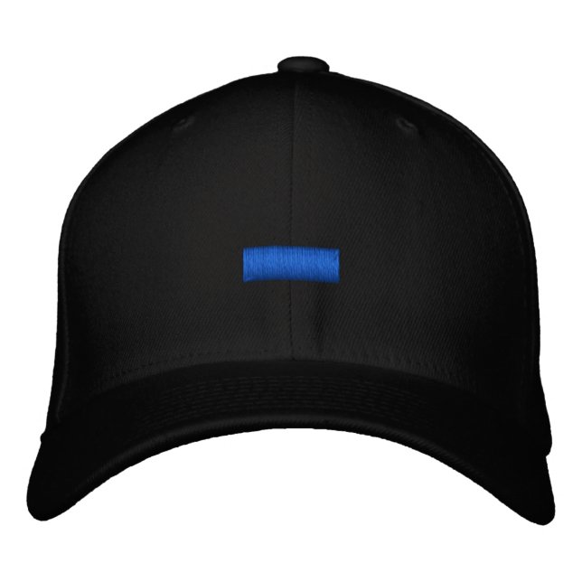 Thin Blue Line Embroidered Hat (Front)