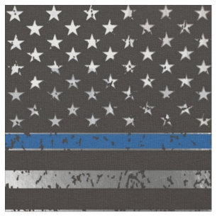 Thin Blue Line Fabric