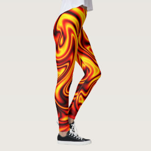 Thin Blue Line - Fireball Leggings
