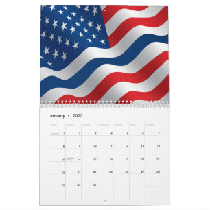Thin Blue Line Flag Calendar