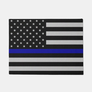 Thin Blue Line Flag Doormat