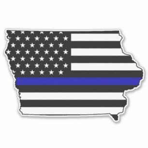 Thin Blue Line Flag Iowa