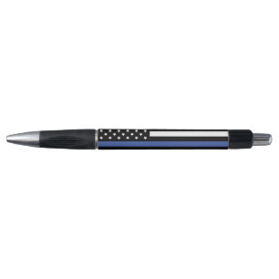 Thin Blue Line Flag Law Enforcement Pen