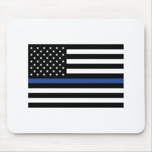 Thin Blue Line Flag Mouse Pad