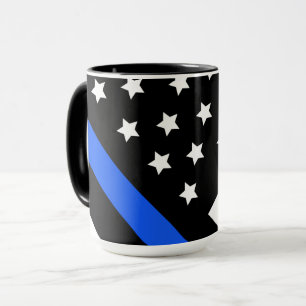 Thin Blue Line Flag Mug