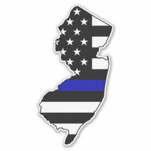 Thin Blue Line Flag New Jersey