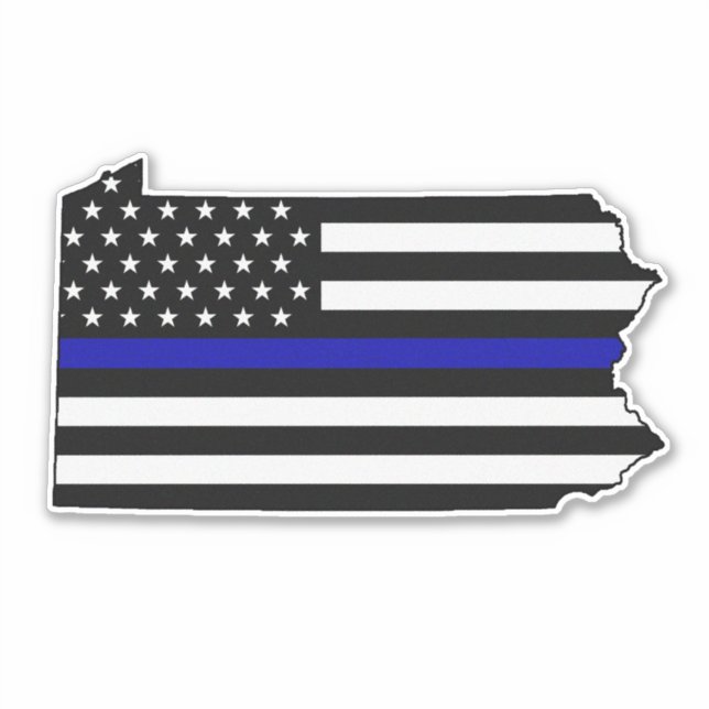 Thin Blue Line Flag Pennsylvania (Front)
